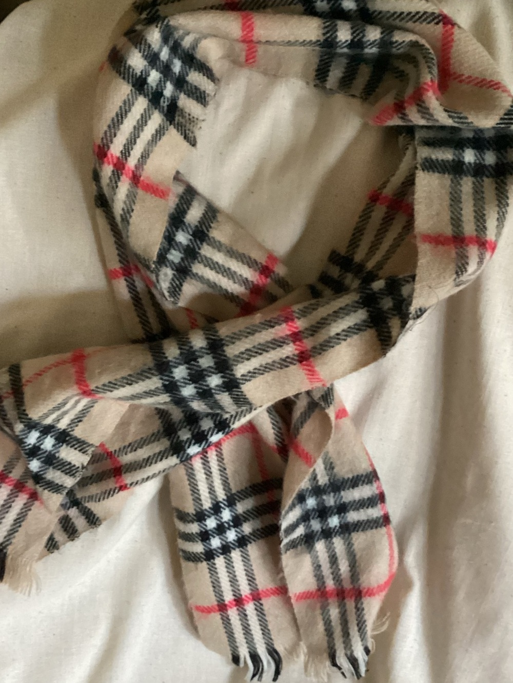 Cashmere Scarf Reminiscent of Burberry VTG From England